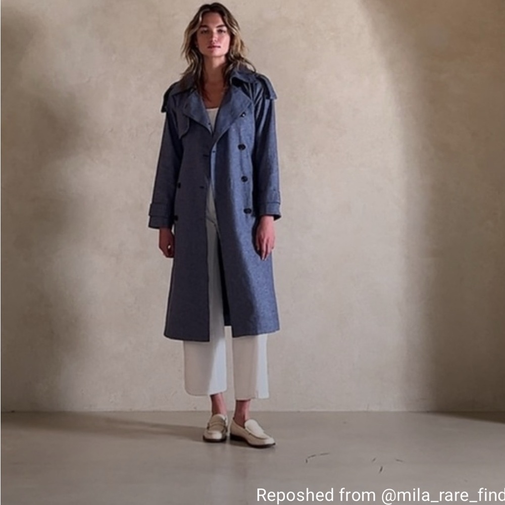 Banana Republic Factory Navy Trench Coat